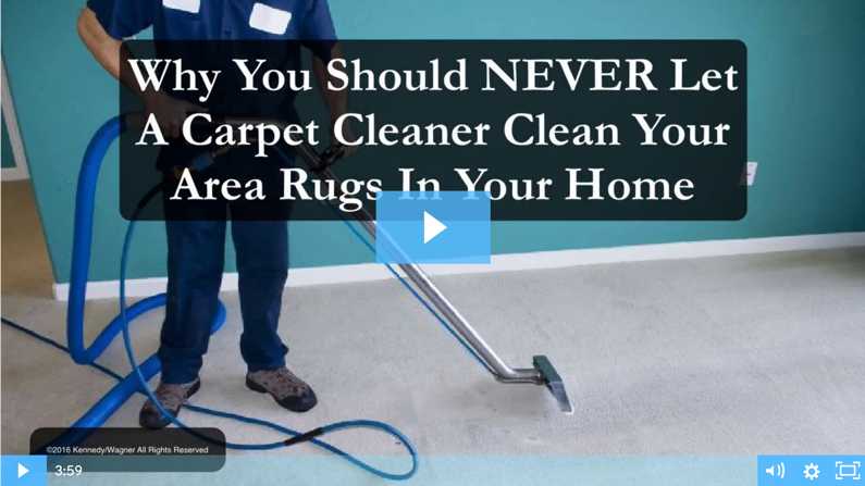 Never Let a Carpet Cleaner Clean Your Rugs
