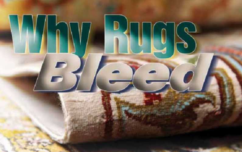Rug Dyes. What makes them bleed