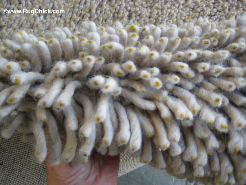 Sometimes the shag strands can be easily pulled out of these rugs.